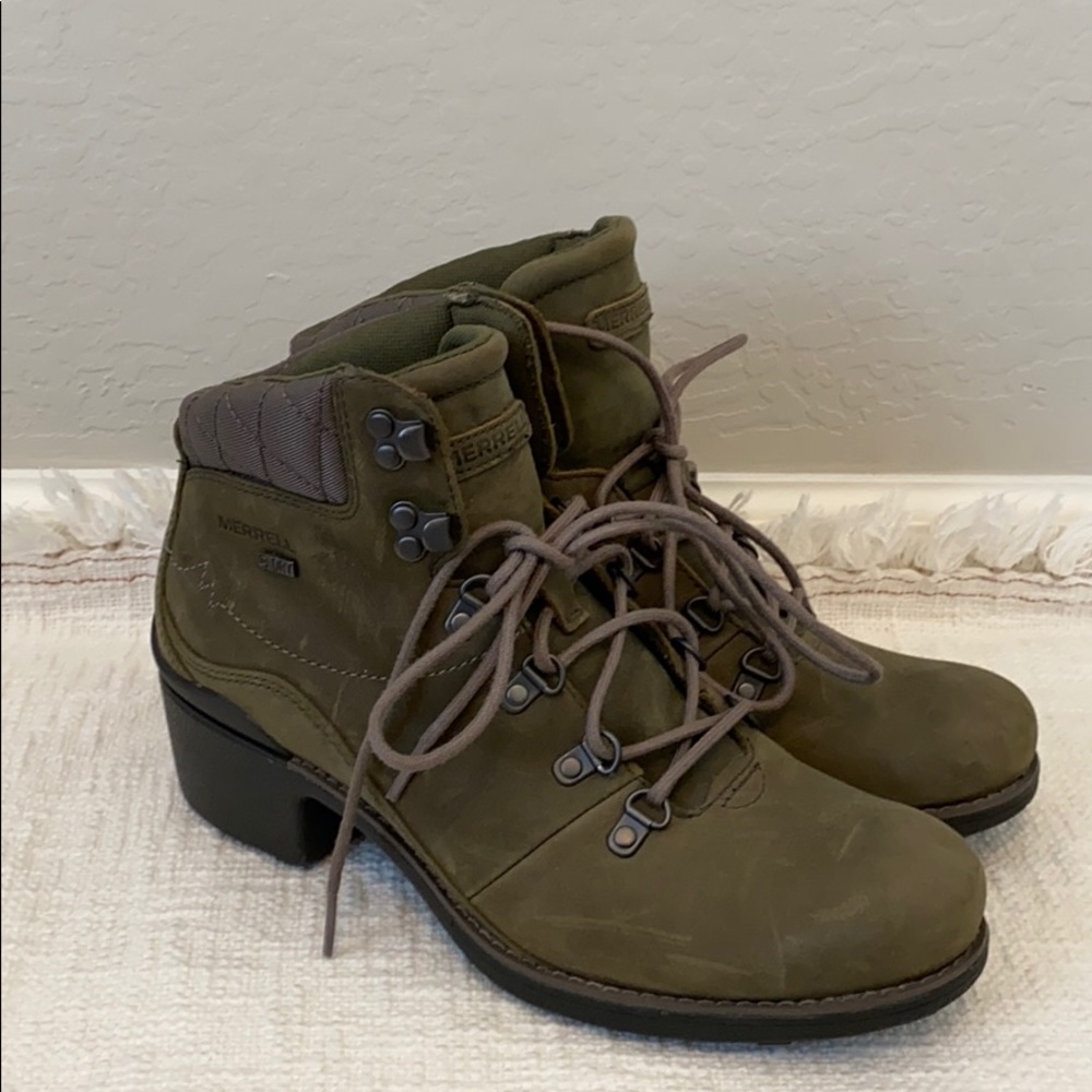 Merrell Dusty Olive Select Dry Leather Hiking Boot
